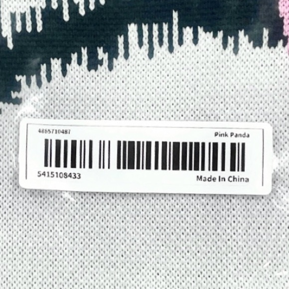 Cute Panda Pattern Crochet/Knitted Handbag Wrist Bag New in Original Packaging - Picture 12 of 12